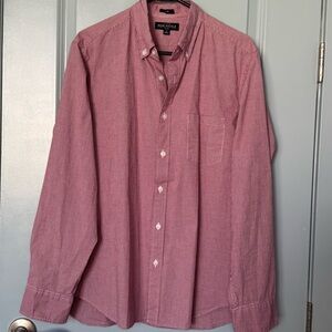 3 for $20 J Crew Men's Casual Red Button Down Shirt Size L